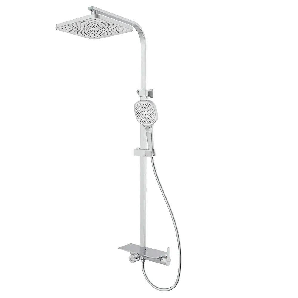 Rubine DECKOS RSC-DECKOS-F4-CH Rainshower Column Chrome