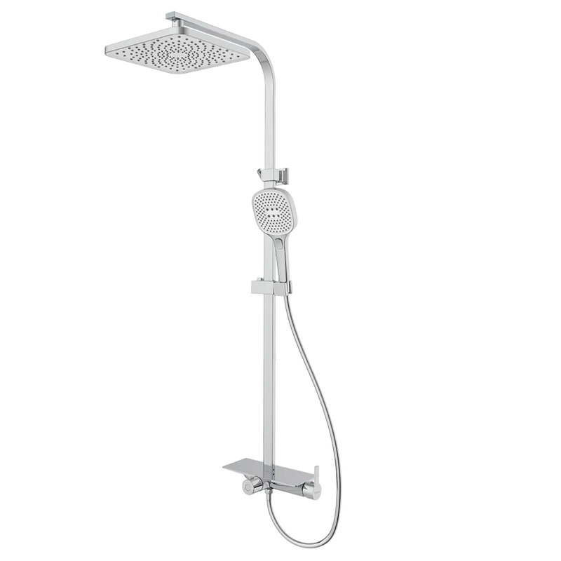 Rubine DECKOS RSC-DECKOS-F4-CH Rainshower Column Chrome