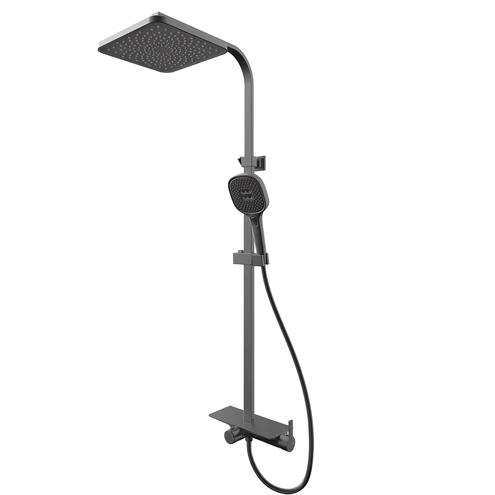 Rubine RSC-DECKOS-F4-GM Rainshower Column Gun Metal