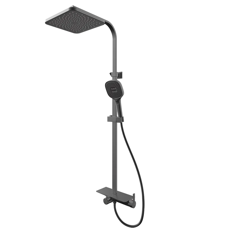 Rubine RSC-DECKOS-F4-GM Rainshower Column Gun Metal