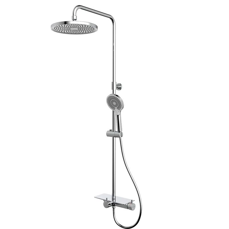 Rubine RSC-DECKOS-U2-CH Rainshower Column Mixer Chrome