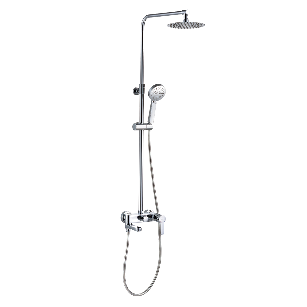 Rubine RSC-INOX-R8-3361R2-AF Rainshower Column Chrome