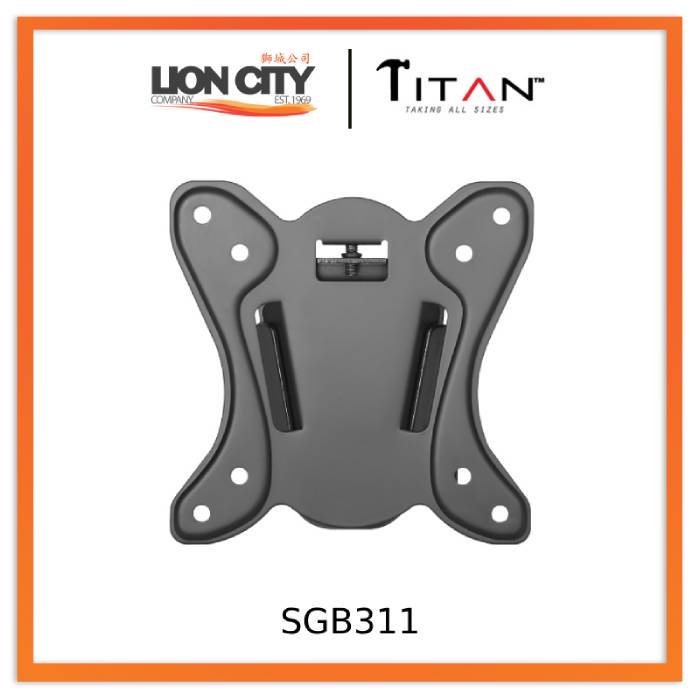 Titan SGB311 13'' - 27'' Monitor Mount Solutions Fixed Mount Ultra Slim Design (Pre-Order)