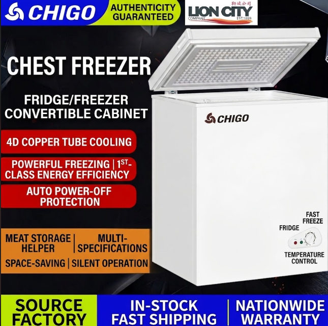 Chigo First-level Energy-Saving Broker Home Small Frozen Non-Frostless Refueling Dual-use Mini Commercial Cold Cabinet