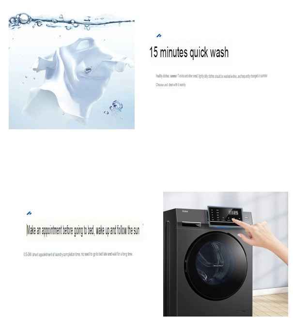 Haier EG100MATE2S 10kg Drum Washing Machine BLDC Direct Drive 1Yr Warranty Commercial Use 3pin plug