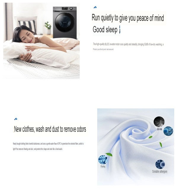 Haier EG100MATE2S 10kg Drum Washing Machine BLDC Direct Drive 1Yr Warranty Commercial Use 3pin plug