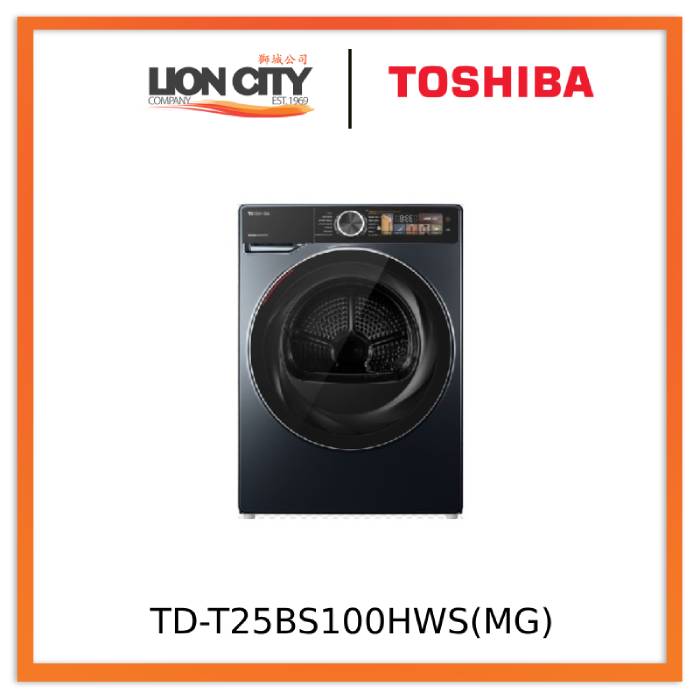 Toshiba TD-T25BS100HWS(MG) 9KG Heat Pump Dryer