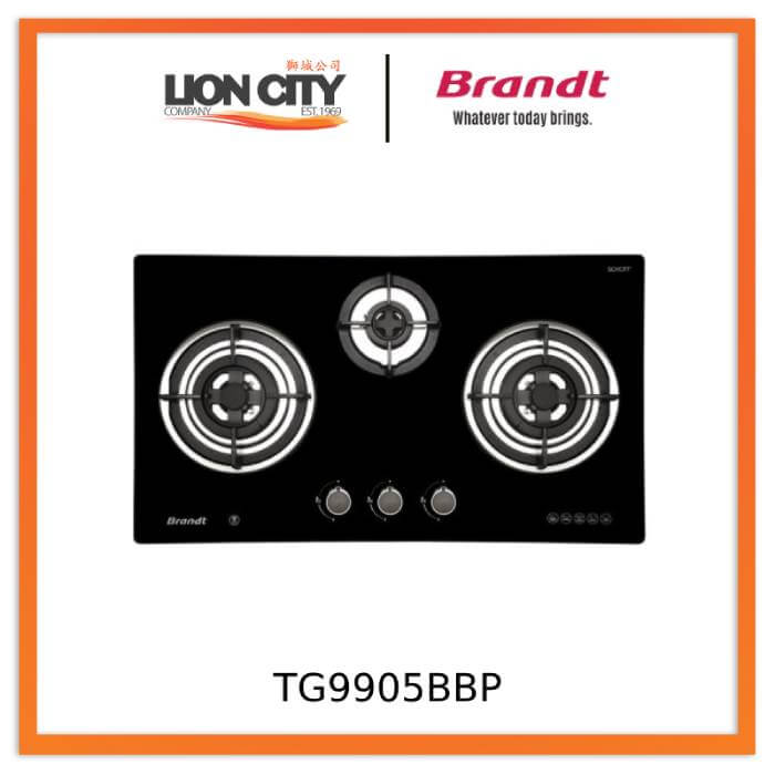 Brandt TG9905BBP Gas Hob-3 Burner