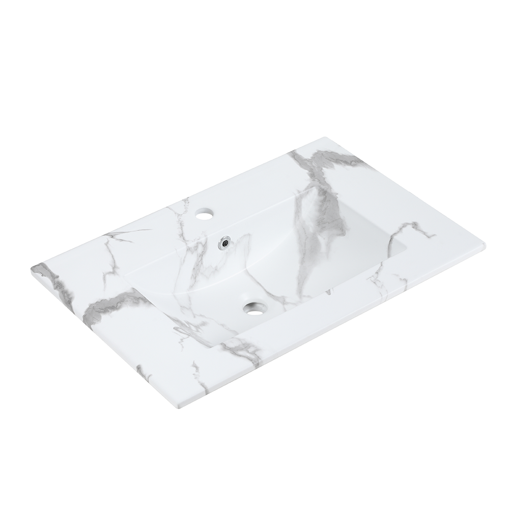 Rubine TOP 70M-VW 70.5cm Insert Top Ceramic Basin Stone Design