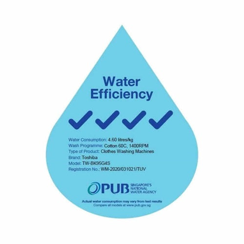 Toshiba TW-BK95G4S(SK) 8.5Kg Front Load Washing Machine