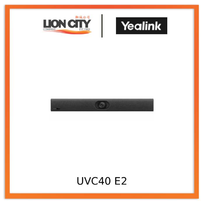 Yealink UVC40 E2 All-in-One USB Video Bar with 4K Camera & AI Audio for Small Rooms "Contact for Price"