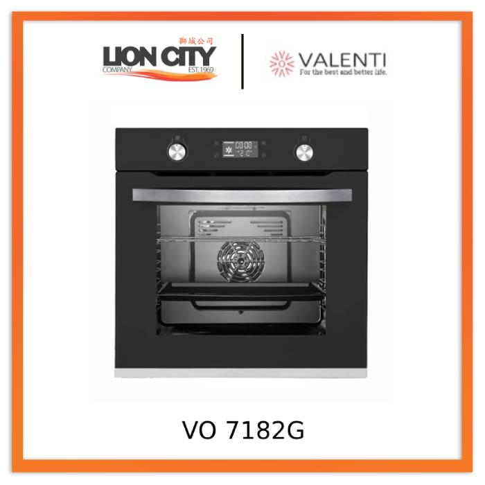 Valenti VO 7182G 71L Black Built-in Oven