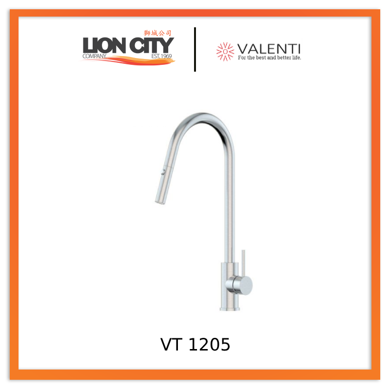 Valenti VT1205 Kitchen Tap Chrome Finish