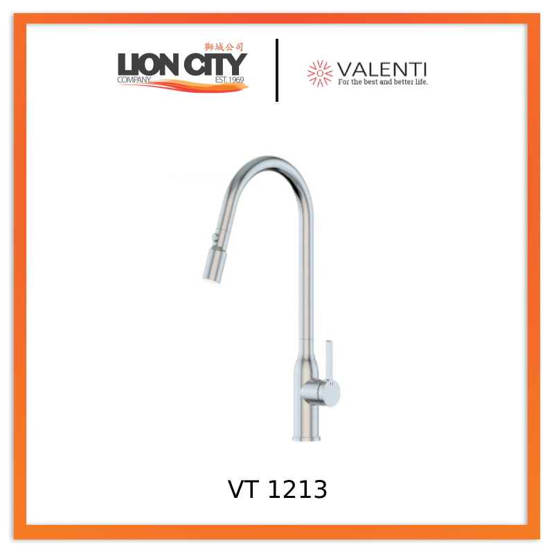 Valenti VT1213 Kitchen Tap Chrome Finish