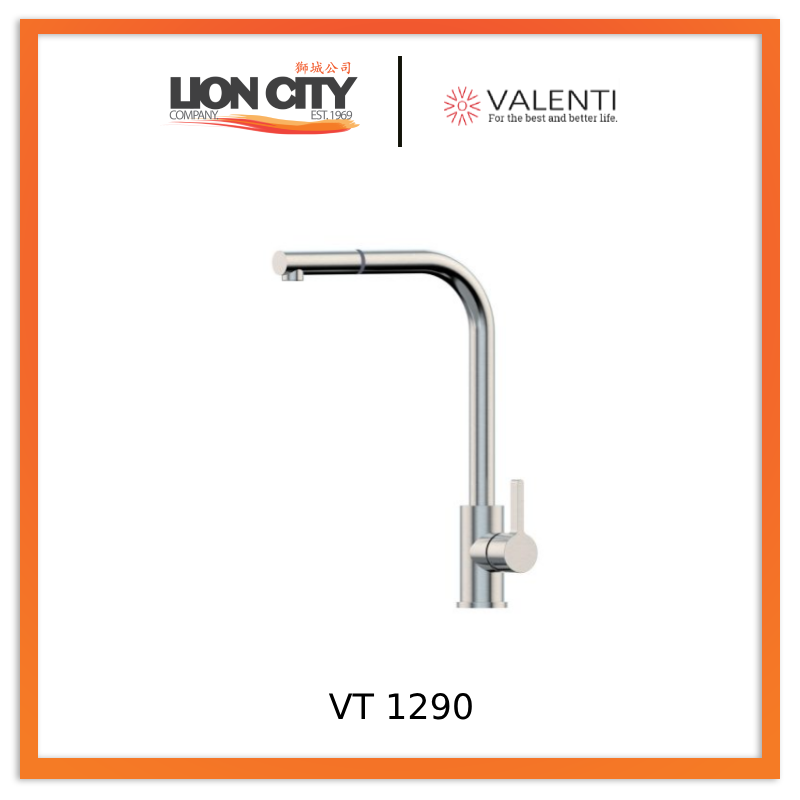 Valenti VT1290 Kitchen Tap Chrome Finish