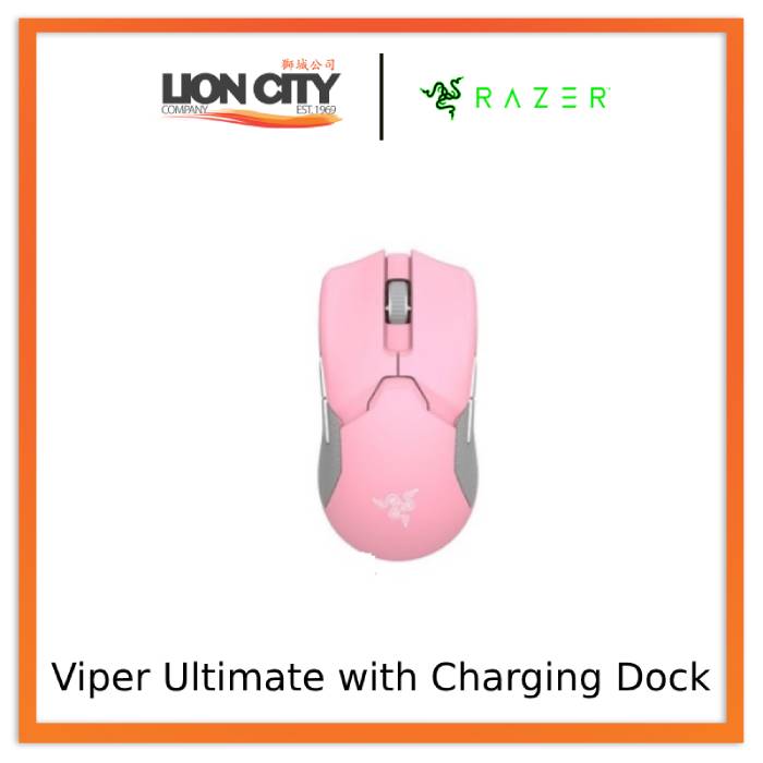 Razer Viper Ultimate with Charging Dock — Ambidextrous Gaming Mouse with Razer™ HyperSpeed Wireless