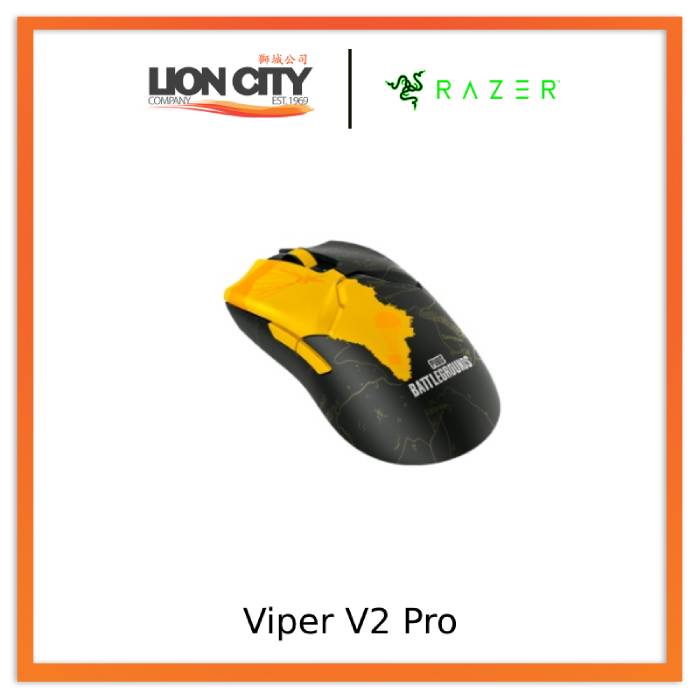 Razer Viper V2 Pro - PUBG: BATTLEGROUNDS Edition - Ultra-lightweight, Ultra-fast Wireless Esports Mouse