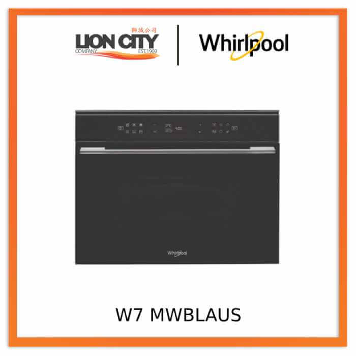 Whirlpool W7 MWBLAUS 6th Sense, Crisp Built-in Microwave Oven (40l) W7MWBLAUS