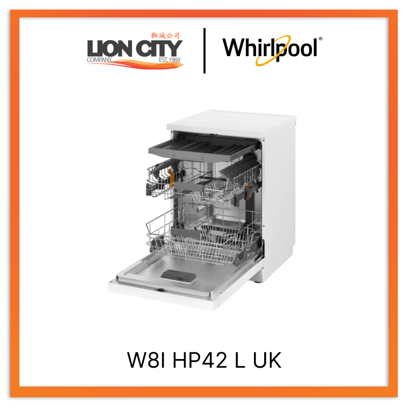 Whirlpool W8I HP42 L UK 14 Place Setting Built In Dishwasher