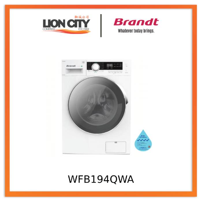 Brandt WFB194QWA Front Load Washing Machine - White