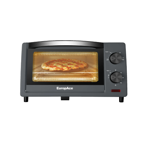 EuropAce ETO2103DGY 10L Compact Toaster Oven with Toast Shade Selection