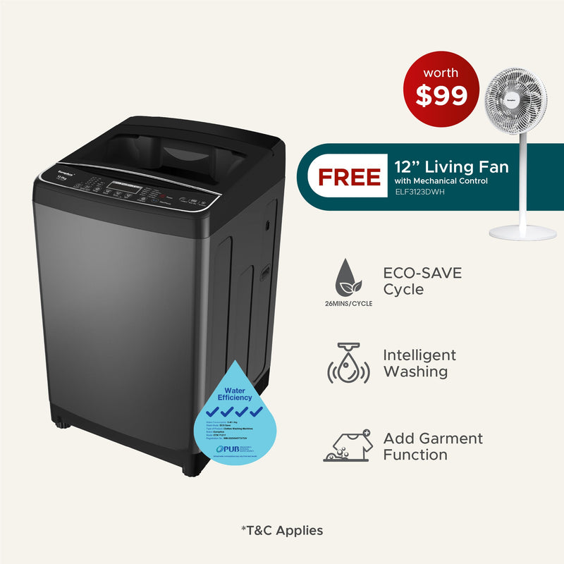 EuropAce 12kg Top Load Washing Machine ETW7121Y