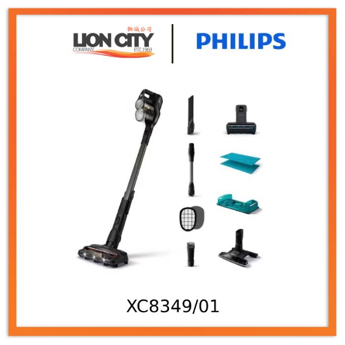 Philips 8000 Series XC8349/01 Aqua Plus Cordless Vacuum Cleaner