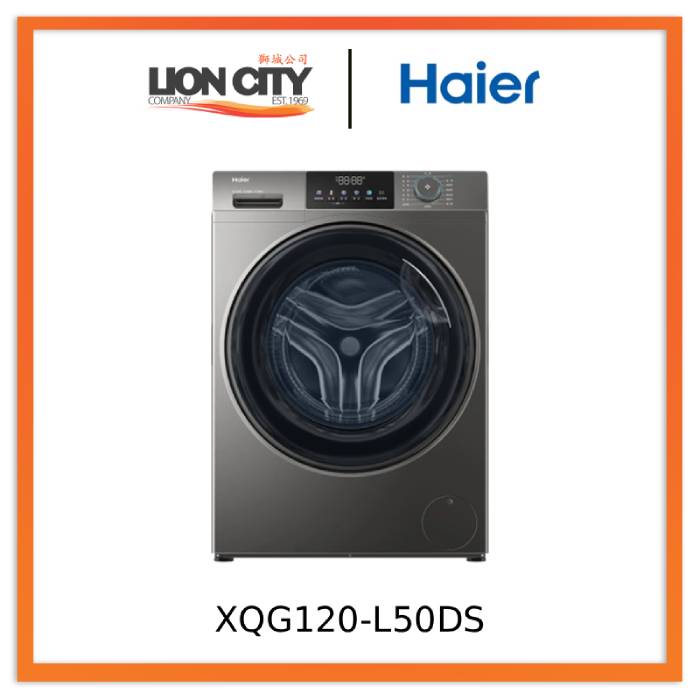 Haier XQG120-L50DS Little Red Flower 12kg Large-Capacity Front-Load Washing Machine