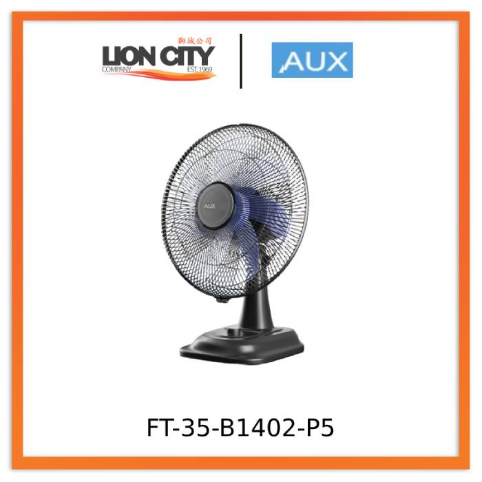 AUX FT-35-B1402-P5 16inches Electric Table Fan Compact, Adjustable, Quiet Operation