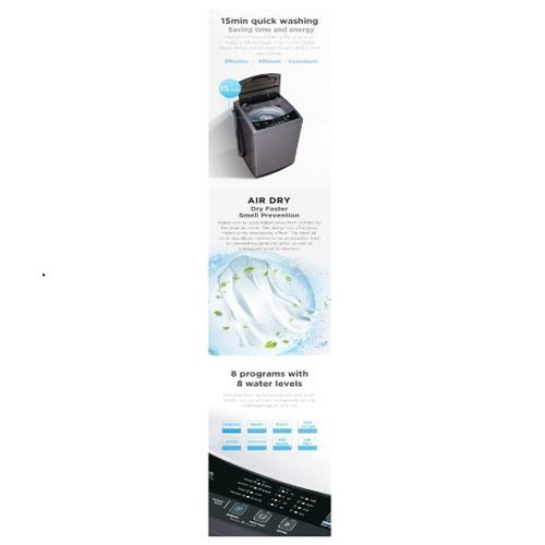 Midea MT860S 8kg Top Load Washing Machine