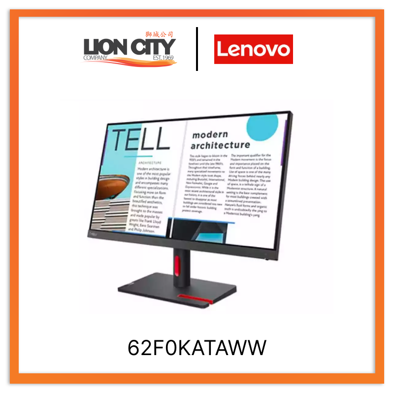 Lenovo ThinkVision S25e-30 24.5 inch Monitor 63E0KAR4WW