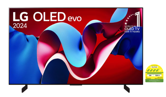 Pre Order LG OLED42C4PSA OLED evo C4 42 inch TV 4K Smart TV 2023 | Gaming TV | Small TV | Wall mounted TV | TV wall design | Ultra HD 4K resolution | AI ThinQ No