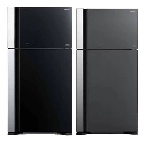 Hitachi R-VG695P9MSX - GBK / GGR BIG-2 Glass Door Inverter Refrigerator + Hitachi BD-100YFVEM Front Loading - Washer Steam & Hygiene Easy Iron Inverter