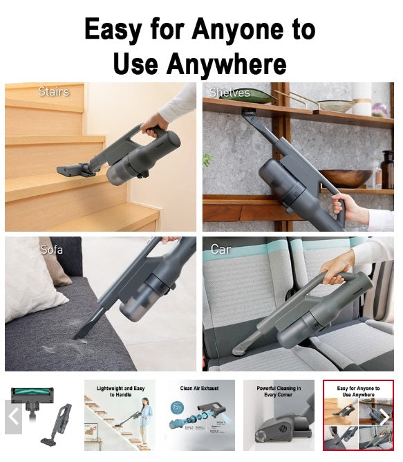 Panasonic MC-SBM20H647 Lightweight Cordless Stick Vacuum Cleaner