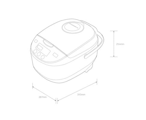 Electrolux E7RC1-650K 1.8L Rice Cooker