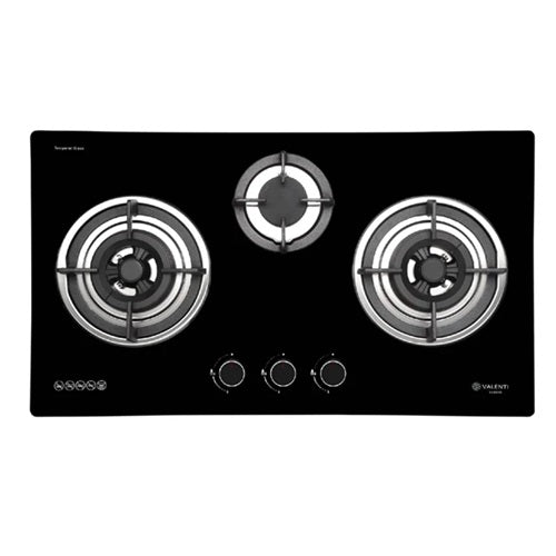 Valenti VC721G/VC821G/VC921G/VC831G/VC931G 2/3 Burner Glass Gas Hob