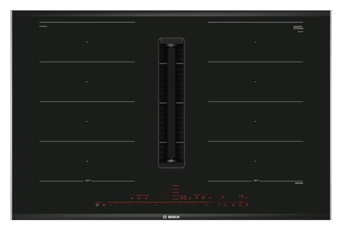 Bosch PXX875D67E Series 8 Induction hob with integrated ventilation system 80 cm surface mount with frame