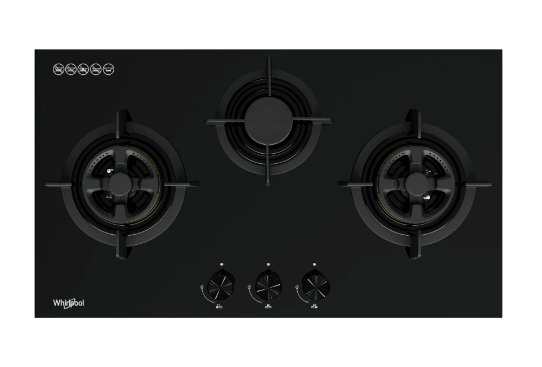 Whirlpool GWG8830TS 88cm 3-Burners Gas Hob (Town Gas)