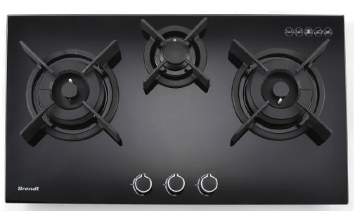 Brandt TG1483B 80cm 3 Burner Built-in Gas Hob