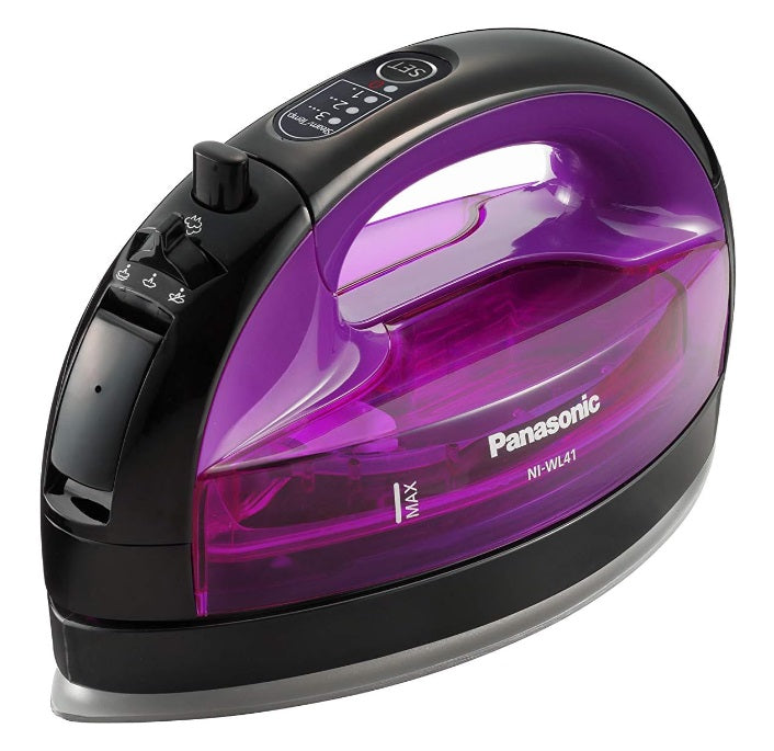 Panasonic NI-WL41VSH (1550W) Cordless Steam Iron with carrying case and auto shut-off mode