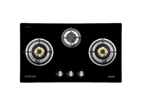 Mayer MMGH773HI 78 cm 3 Burner Glass Gas Hob