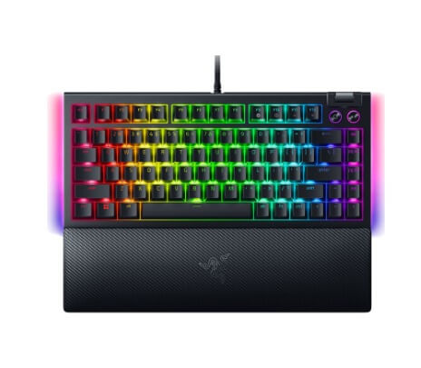Razer BlackWidow V4 75% - US Layout Hot-swappable Mechanical Gaming Keyboard with Razer Chroma™ RGB