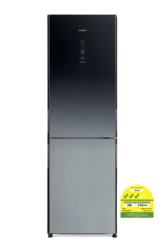 Hitachi RBG415P6MSX-GBK/XGR Bottom Freezer 2 Door 330L Refrigerator