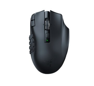 Razer Naga V2 HyperSpeed - Ergonomic Wireless MMO Gaming Mouse with 19 Programmable Buttons