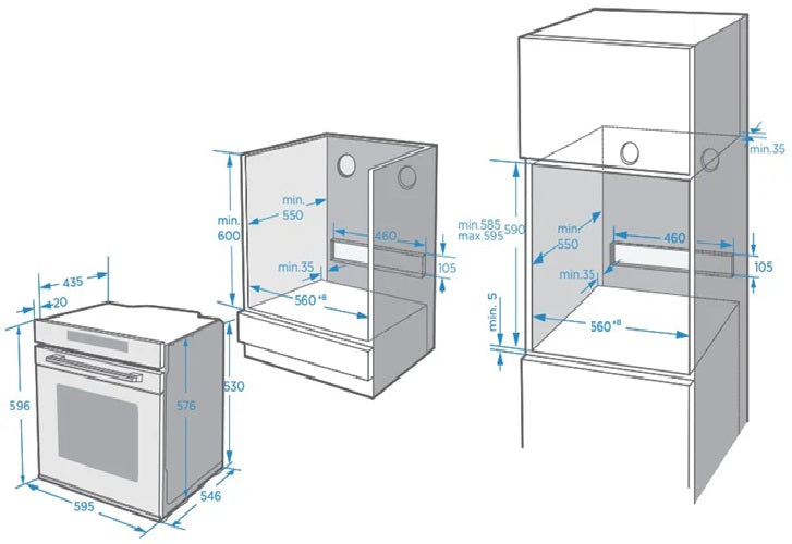 EF BO GE 1771MW M 60CM Microwave Combi Oven