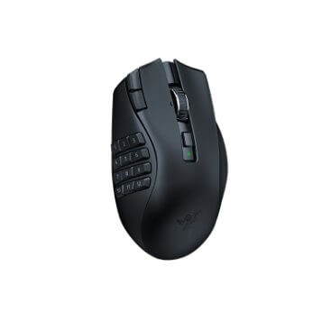Razer Naga V2 HyperSpeed - Ergonomic Wireless MMO Gaming Mouse with 19 Programmable Buttons