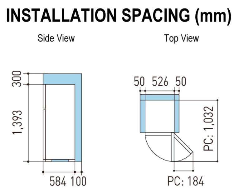 Panasonic NR-BA229PKSG 187L 2 Doors Refrigerator