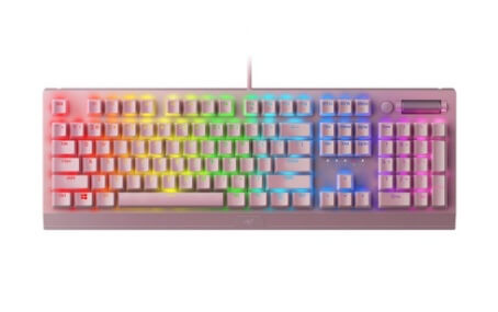 Razer BlackWidow V3 Quartz Edition (Green switch) — Mechanical Gaming Keyboard with Razer Chroma RGB