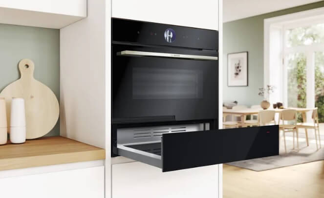 Bosch BIC7101B1B Series 8 Built-in warming drawer 60 x 14 cm Black