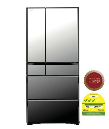 Hitachi R-WXC670KS-X/XW 525L Smart Multi-Door Fridge